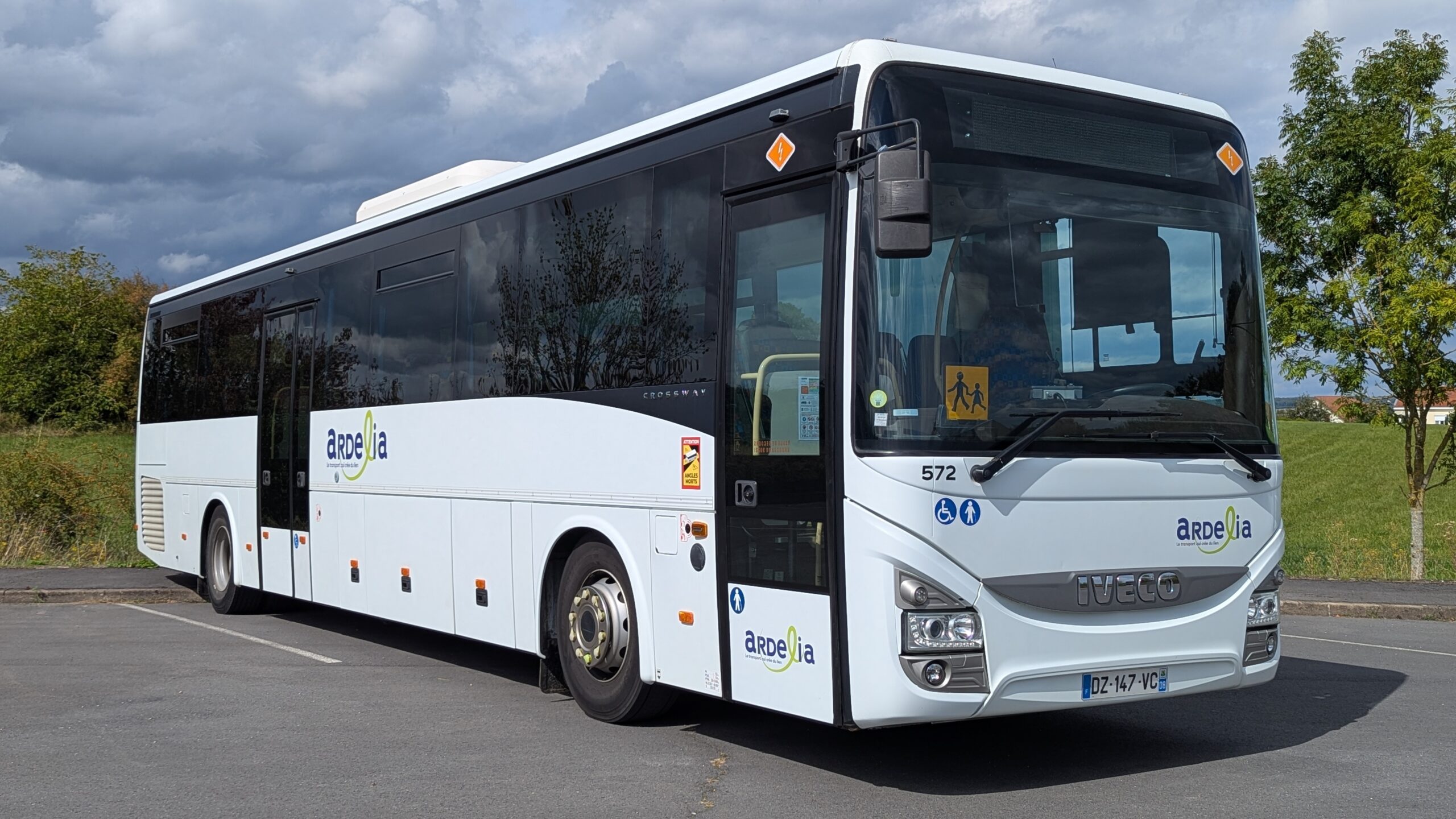 véhicule converti à l’électrique pour le compte d’Ardelia, régie des transports des Ardennes